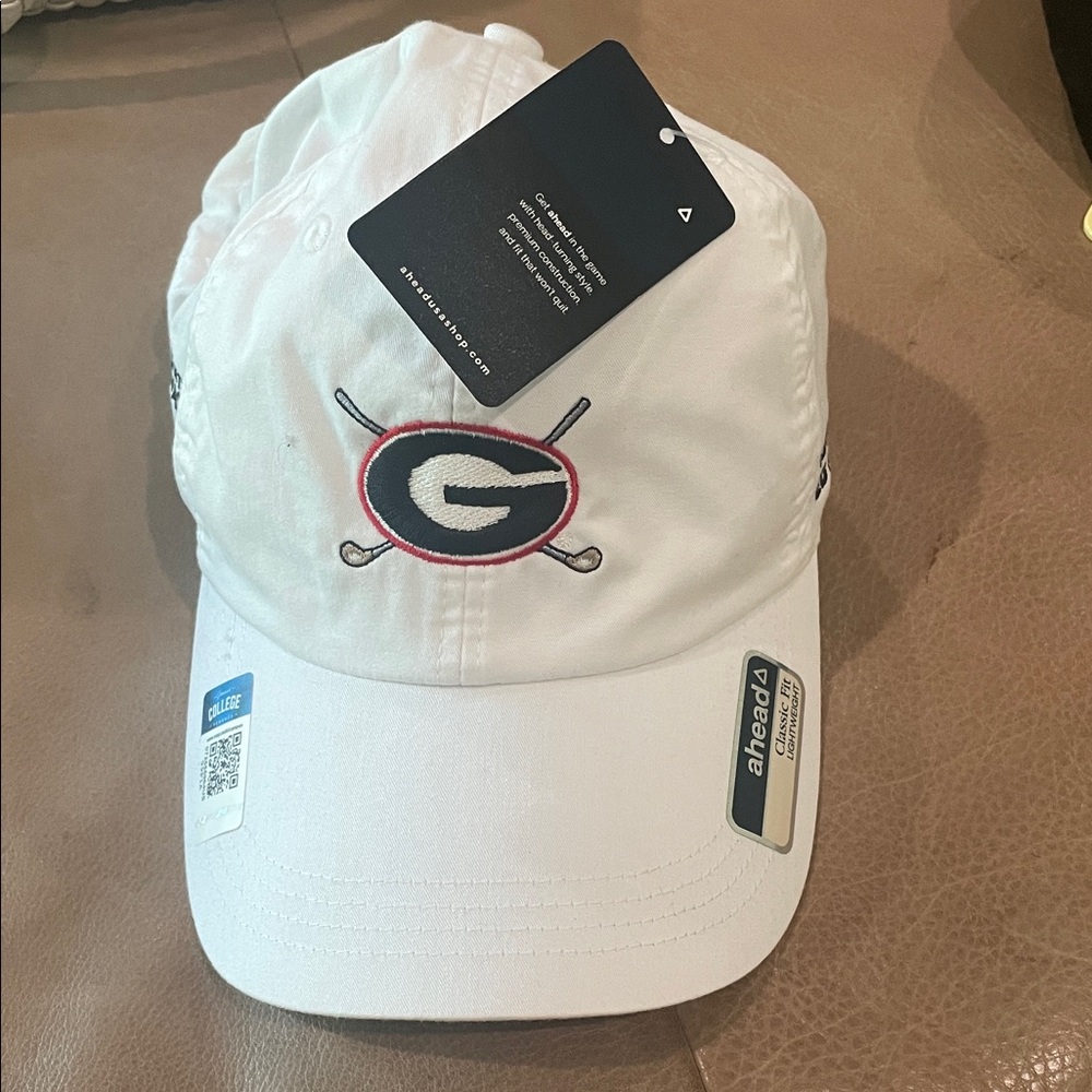 Ahead White Golf Cap